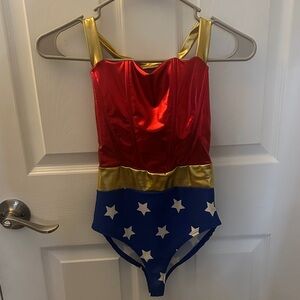 Windsor Wonder Woman Red and Gold Bodysuit